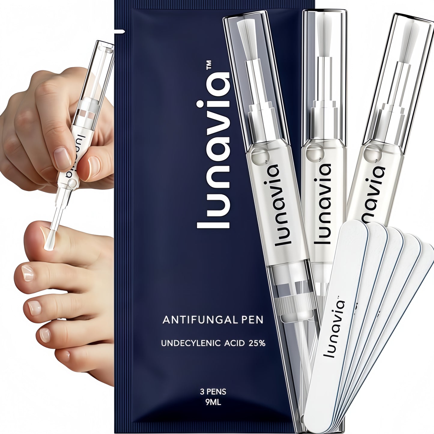 Lunavia™ Antifungal Care Pen - 25% Undecylenic Acid (3 Pack)